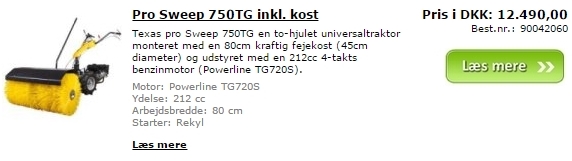 Pro Sweep 750TG inkl